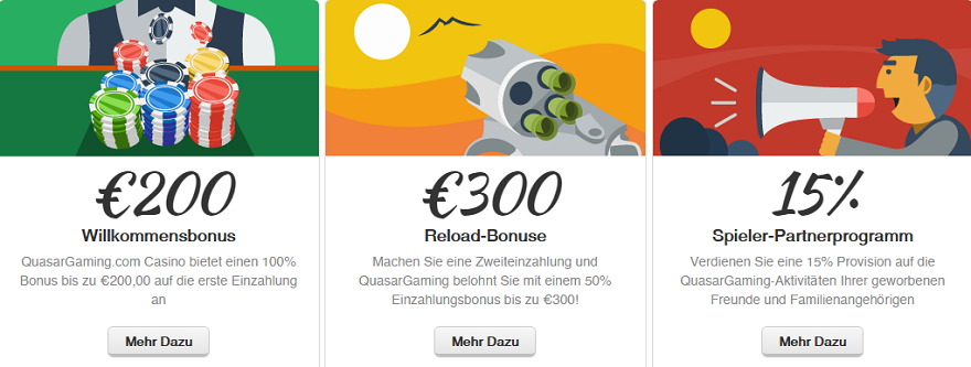 200 € Bonus im Quasar